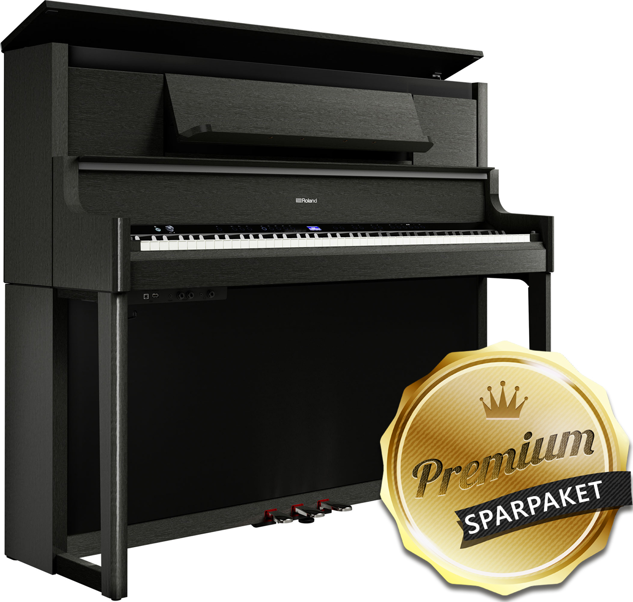 Bild von Roland LX-9 CH Digitalpiano Charcoal Black - Schwarz Matt - Premium-Sparpaket