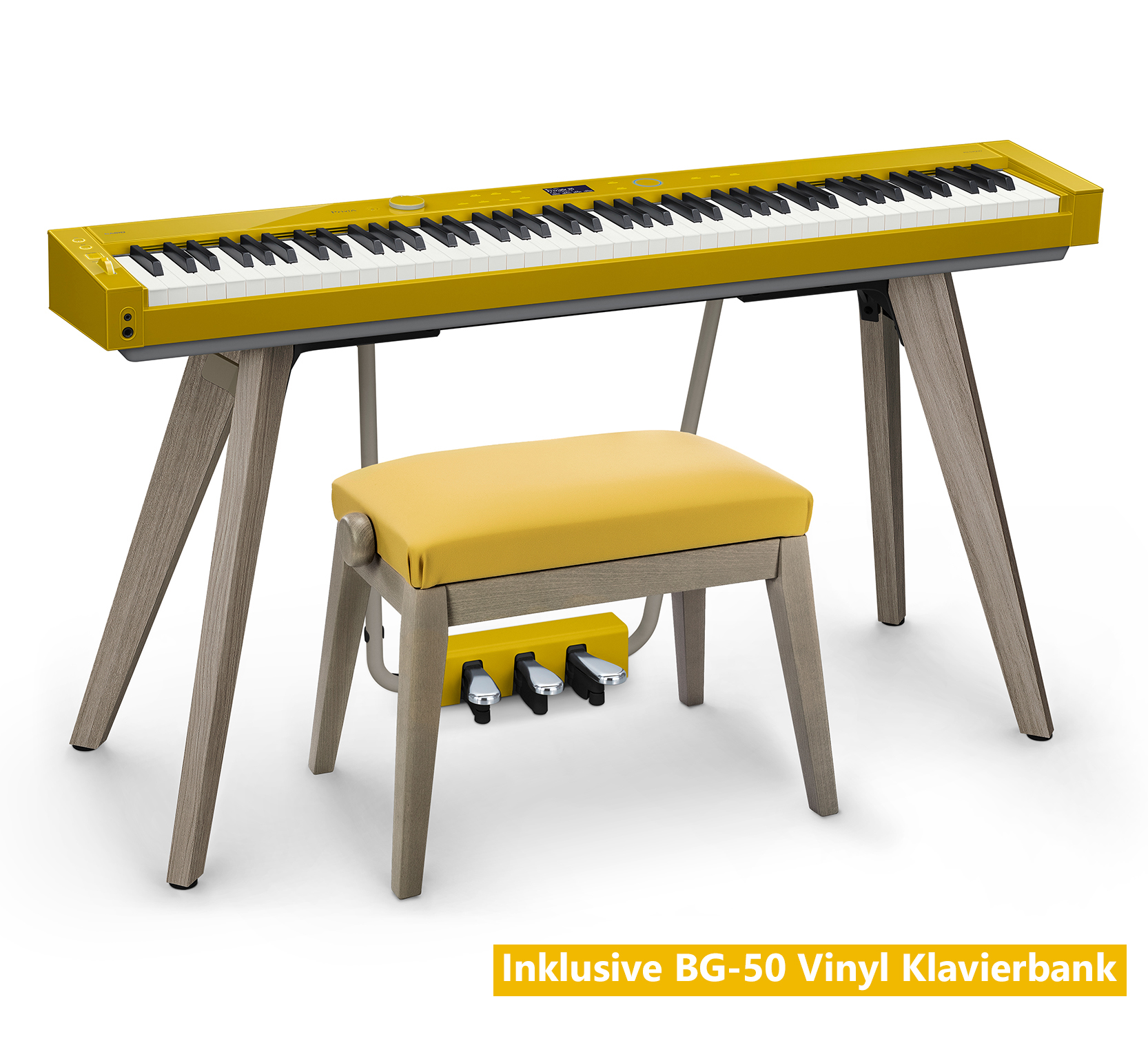 Bild von Casio Privia PX-S7000 HM Harmonious Mustard - AKTIONS-SET inkl. Klavierbank